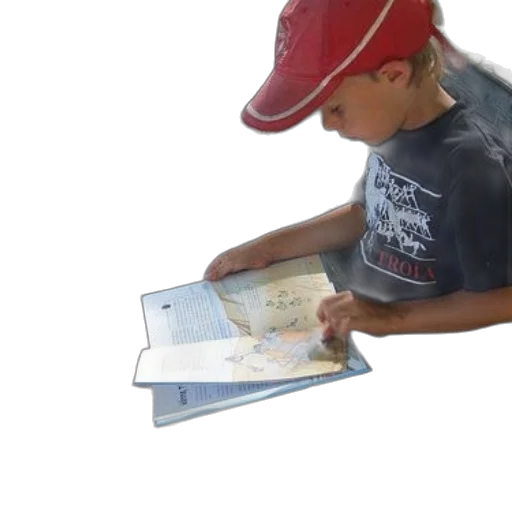 hat, photorealistic, underwater, young, boy, wearing, red, sitting transparent PNG cut-out
