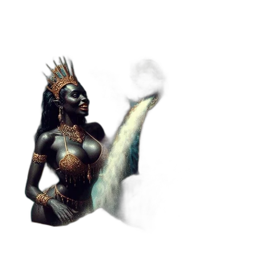 staff, jewelry, mask, creature, fantasy art, concept art, 3d render, pixel art transparent PNG cut-out