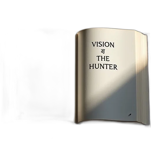 weapon, 3d render, concept art, open, book, title, vision, hunter transparent PNG cut-out