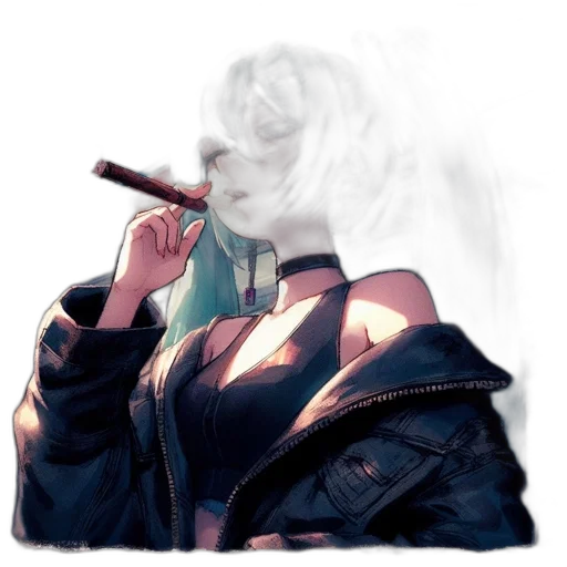 jacket, weapon, staff, cyberpunk, concept art, vaporwave, photorealistic, fire transparent PNG cut-out