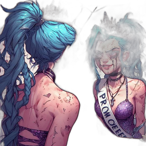 crown, hair, concept art, watercolor, comic book art, fantasy art, blue, pastel transparent PNG cut-out
