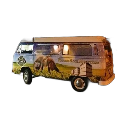 car, animal, 3d render, photorealistic, concept art, vintage, volkswagen, bus transparent PNG cut-out