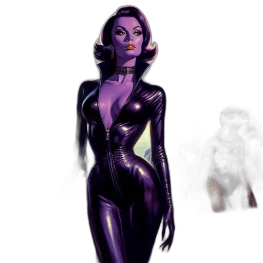 dress, concept art, comic book art, fantasy art, 3d render, dark, inside, futuristic transparent PNG cut-out
