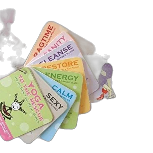 collection, colorful, cards, phrases, like, yoga, rescue, calm transparent PNG cut-out