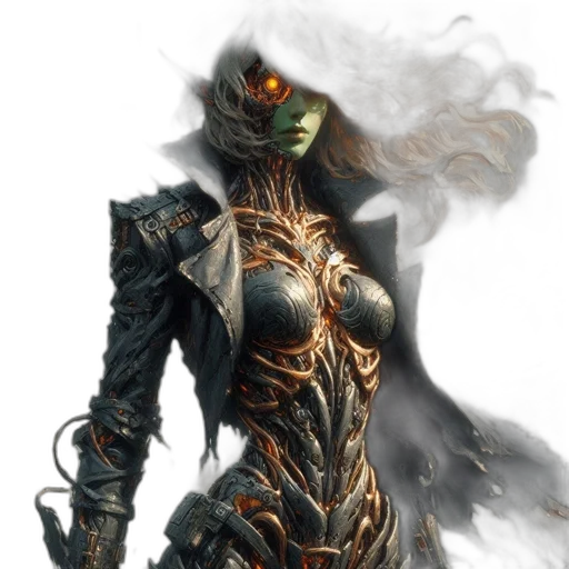 dress, mask, dragon, concept art, fantasy art, comic book art, 3d render, fire transparent PNG cut-out