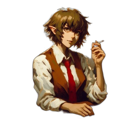 staff, pixel art, fantasy art, concept art, watercolor, earth tones, group, four transparent PNG cut-out