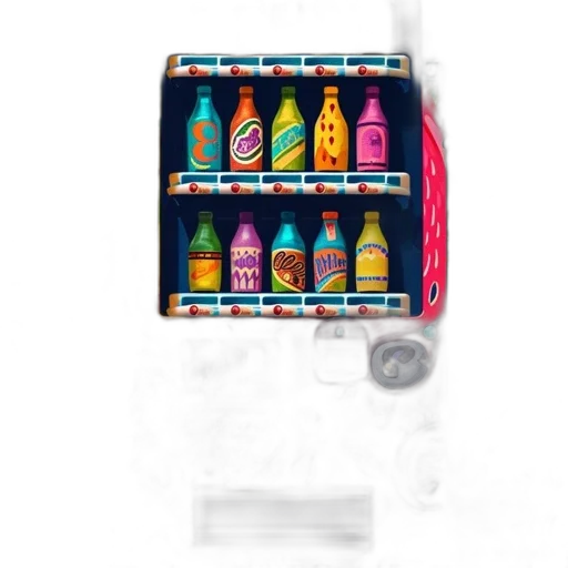 bottle, food, car, robot, concept art, photorealistic, pixel art, 3d render transparent PNG cut-out