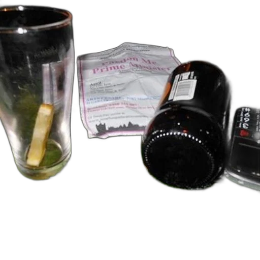 bottle, jewelry, pen, beer, glass, piece, paper, grass transparent PNG cut-out