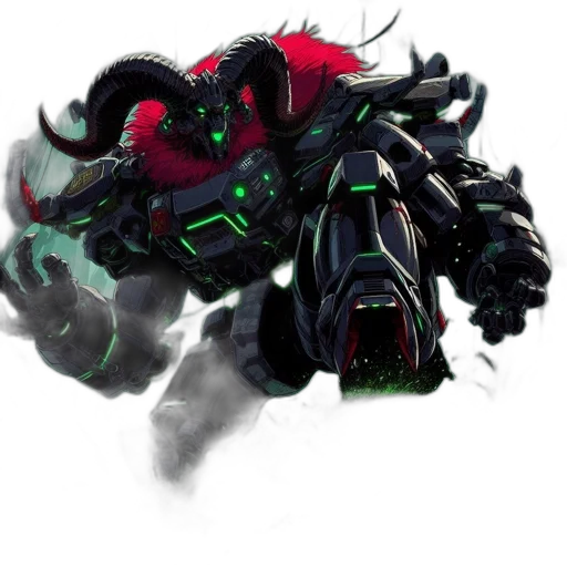 robot, weapon, dragon, creature, concept art, fantasy art, cyberpunk, 3d render transparent PNG cut-out