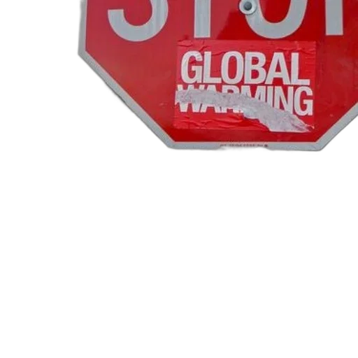 staff, 3d render, stop, sign, word, global, warming, added transparent PNG cut-out