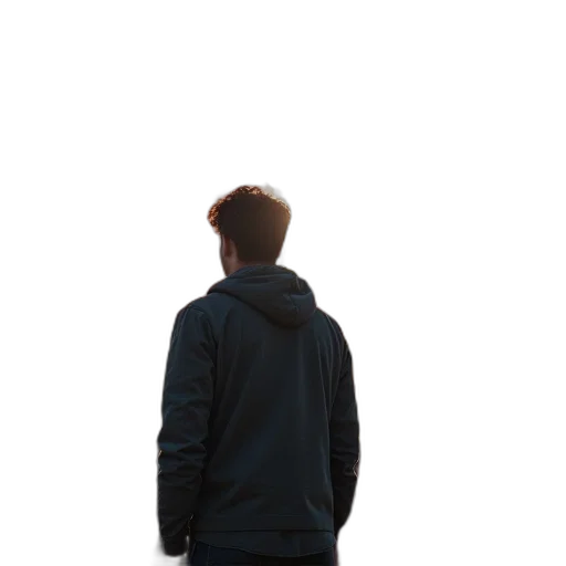 jacket, staff, face, robot transparent PNG cut-out