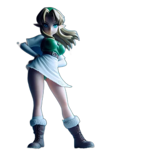 staff, robot, dress, sword, concept art, 3d render, vaporwave, fantasy art transparent PNG cut-out