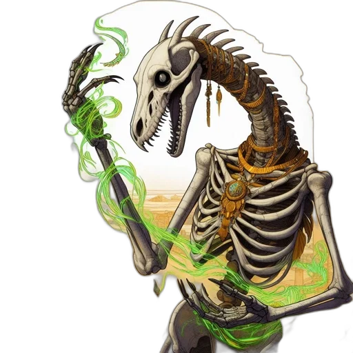 staff, creature, dragon, jewelry, concept art, fantasy art, 3d render, green transparent PNG cut-out