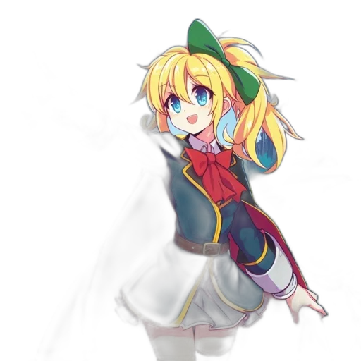staff, jacket, weapon, dress, anime, pixel art, concept art, cartoon transparent PNG cut-out