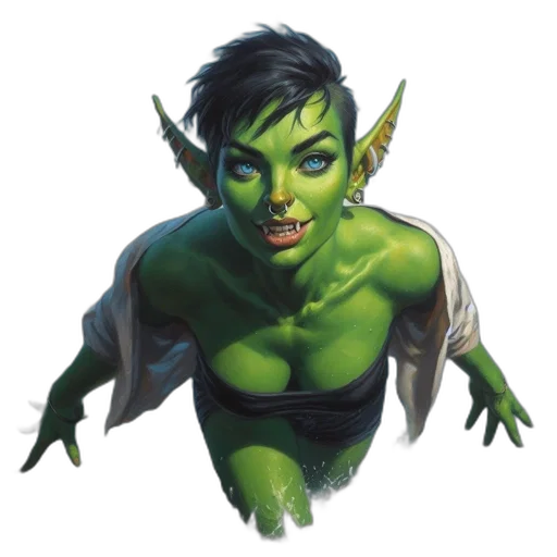 face, staff, mask, concept art, comic book art, fantasy art, photorealistic, green transparent PNG cut-out