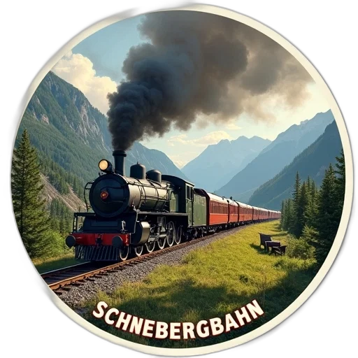 photorealistic, concept art, 3d render, oil painting, vintage, train, traveling, through transparent PNG cut-out