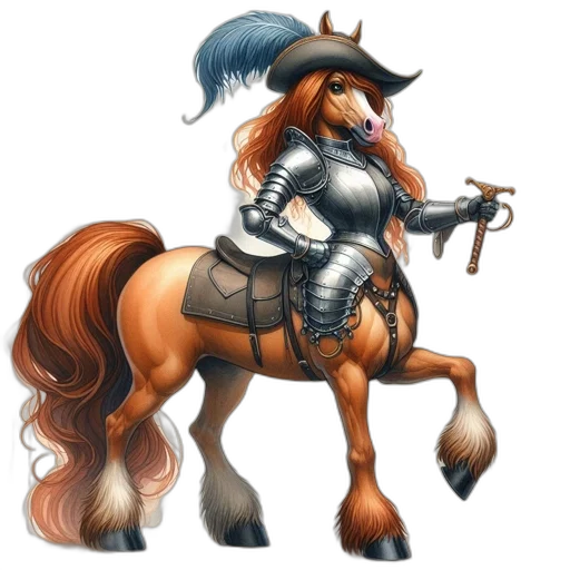 staff, fantasy art, concept art, photorealistic, 3d render, horse-like, creature, human-like transparent PNG cut-out