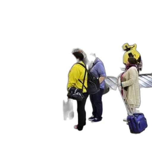 staff, passengers, wait, airport, baggage, claim, area, colorful transparent PNG cut-out