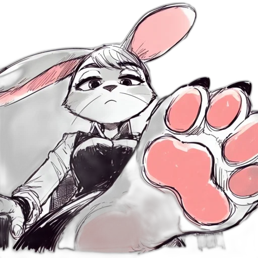 animal, creature, weapon, watercolor, concept art, cartoon, comic book art, monochrome transparent PNG cut-out