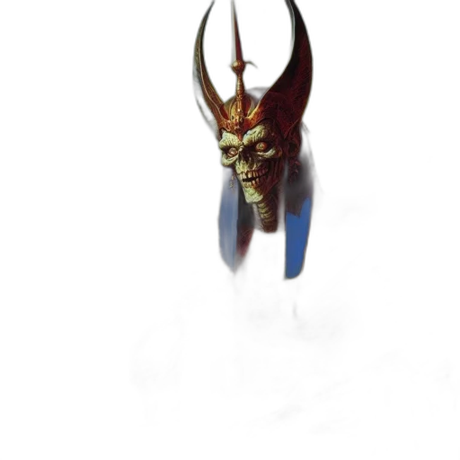 jewelry, mask, crown, staff, 3d render, concept art, fantasy art, photorealistic transparent PNG cut-out