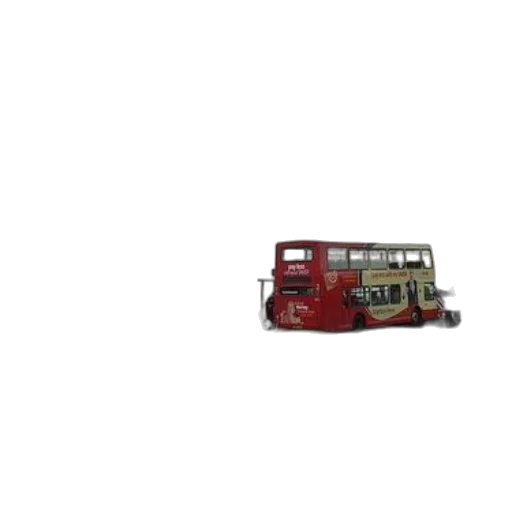 car, 3d render, pixel art, concept art, photorealistic, red, double-decker, bus transparent PNG cut-out