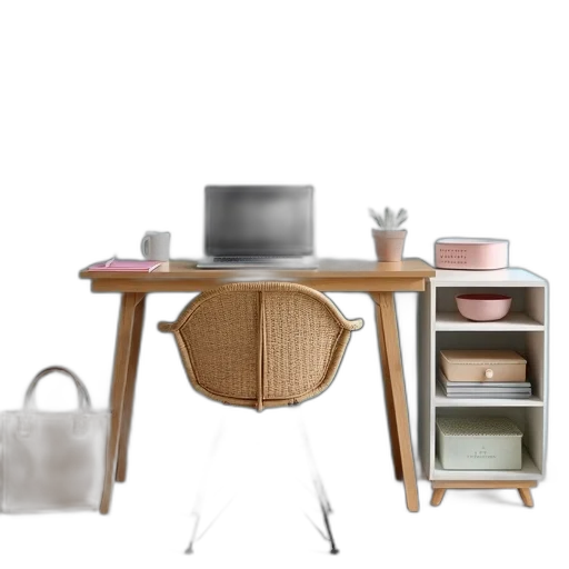 furniture, 3d render, photorealistic, concept art, earth tones, pastel, monochrome, colorful transparent PNG cut-out