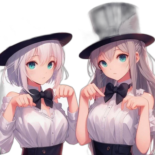 hat, staff, robot, dress, anime, pixel art, cartoon, concept art transparent PNG cut-out