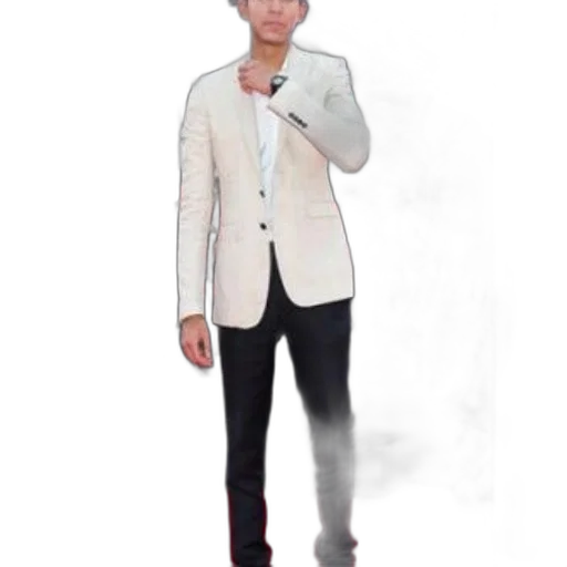 jacket, staff, 3d render, photorealistic, concept art, cartoon, monochrome, man transparent PNG cut-out