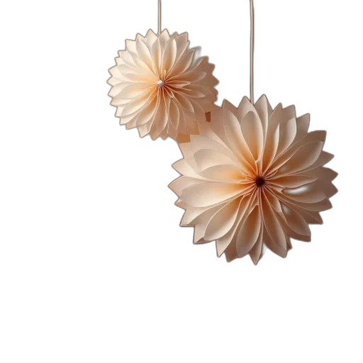 jewelry, flower, 3d render, photorealistic, earth tones, three, paper, tissue transparent PNG cut-out