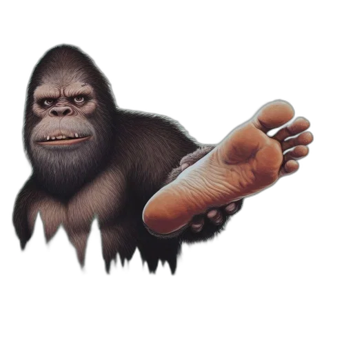 shoes, animal, creature, staff, photorealistic, 3d render, concept art, pixel art transparent PNG cut-out