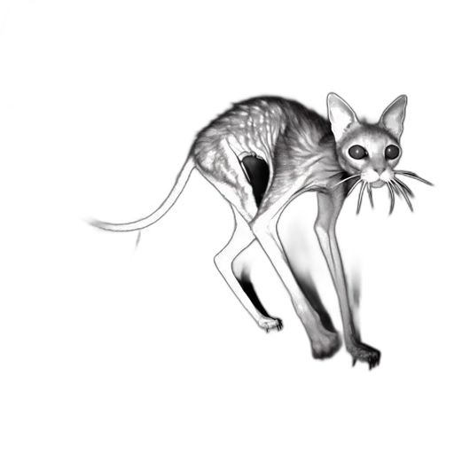 creature, animal, staff, dragon, concept art, pencil sketch, fantasy art, photorealistic transparent PNG cut-out
