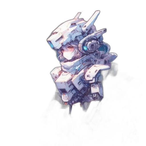 robot, weapon, dragon, creature, concept art, watercolor, pixel art, fantasy art transparent PNG cut-out
