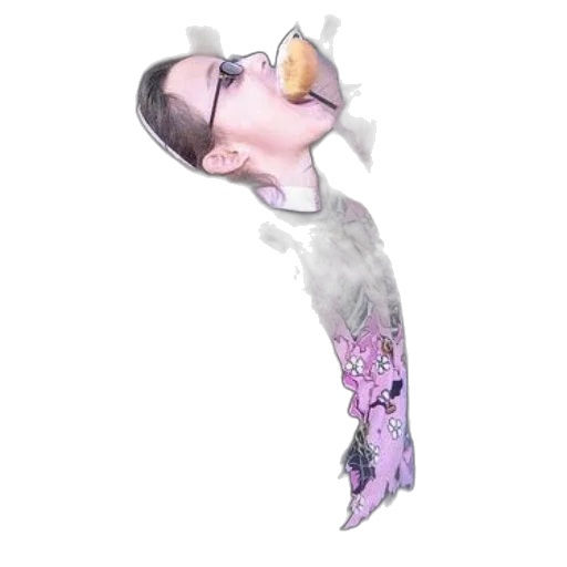 staff, mask, umbrella, dress, vaporwave, 3d render, cartoon, photorealistic transparent PNG cut-out