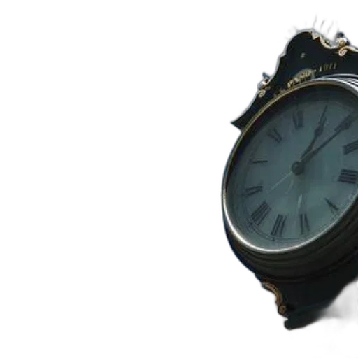 jewelry, 3d render, photorealistic, vintage, clock, roman, numerals, stands transparent PNG cut-out