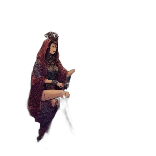 staff, weapon, creature, umbrella, fantasy art, concept art, pixel art, 3d render transparent PNG cut-out