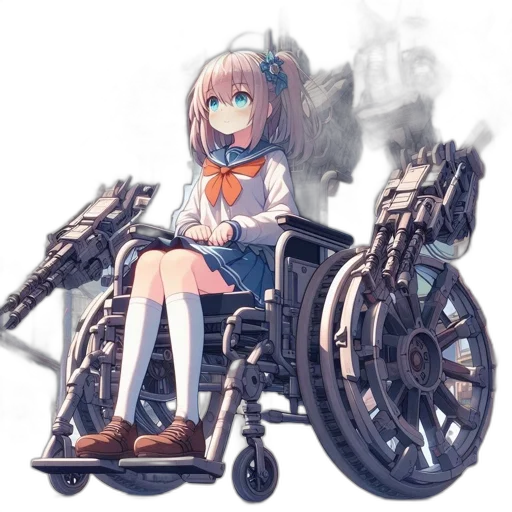 robot, weapon, dress, creature, anime, concept art, pixel art, cyberpunk transparent PNG cut-out