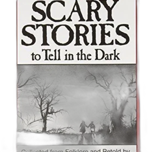 scary, stories, tell, dark, book, cover, black, white transparent PNG cut-out