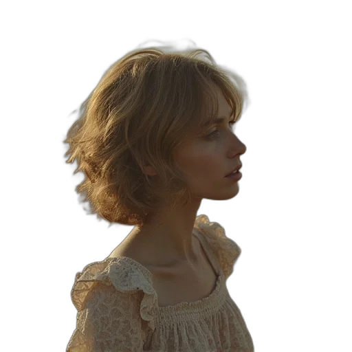 dress, face, hair, crown transparent PNG cut-out