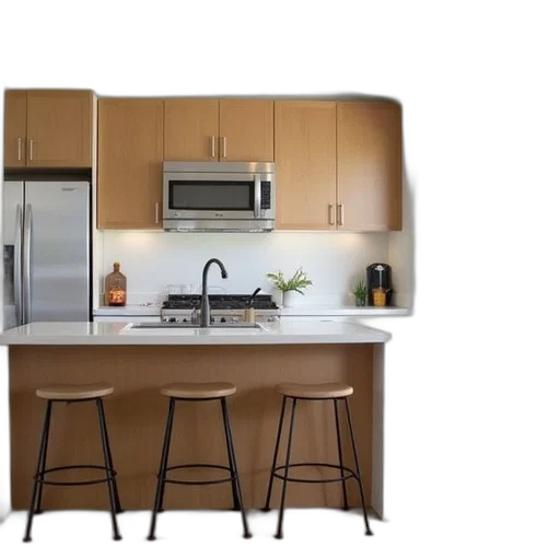 furniture, 3d render, photorealistic, earth tones, kitchen, cabinet, ideas, diy transparent PNG cut-out