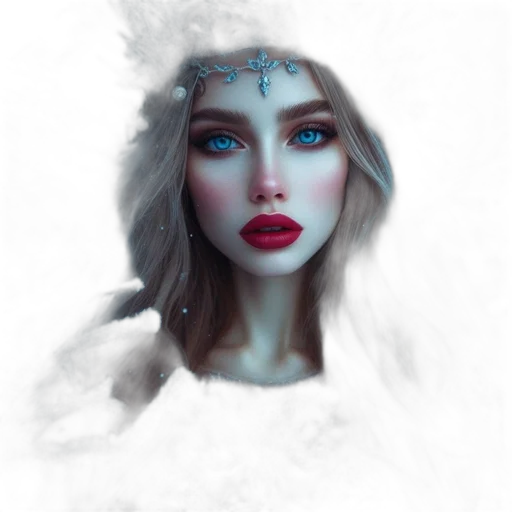 face, mask, creature, crown, fantasy art, photorealistic, concept art, 3d render transparent PNG cut-out