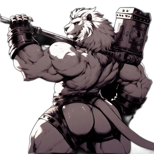 weapon, animal, sword, staff, concept art, fantasy art, comic book art, anime transparent PNG cut-out