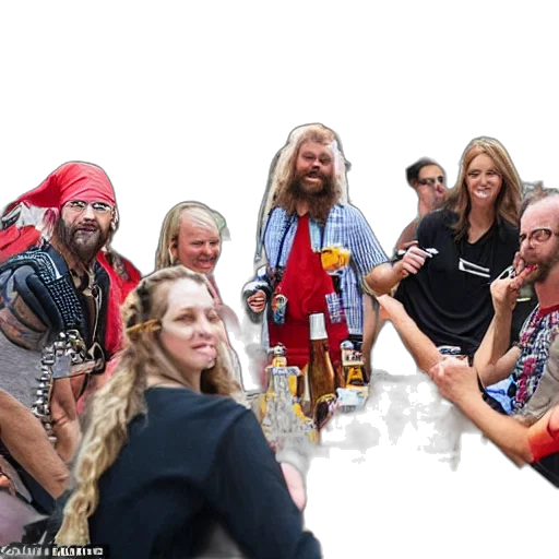 hair, colleagues, having, pirate transparent PNG cut-out