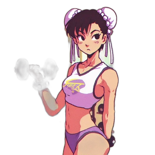 dress, anime, pixel art, vaporwave, cartoon, pastel, neon, colorful transparent PNG cut-out
