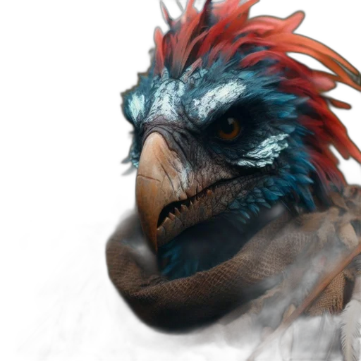 dragon, animal, creature, mask, photorealistic, concept art, fantasy art, 3d render transparent PNG cut-out
