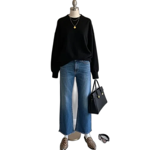 jacket, dress, jewelry, monochrome, dark, earth tones, blue, stylized transparent PNG cut-out