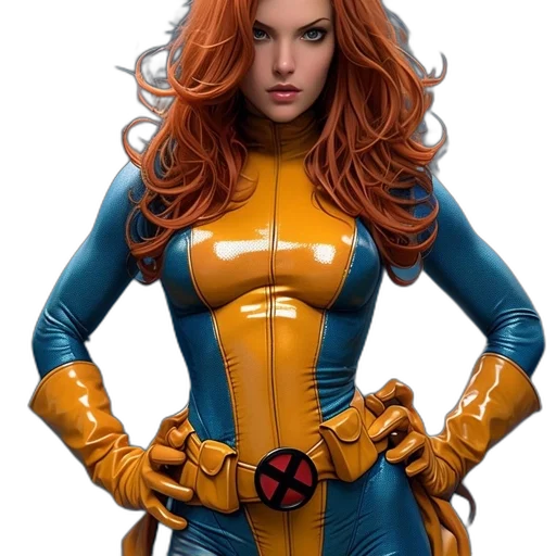 jacket, comic book art, concept art, 3d render, fantasy art, golden, 3d-rendered, x-men transparent PNG cut-out