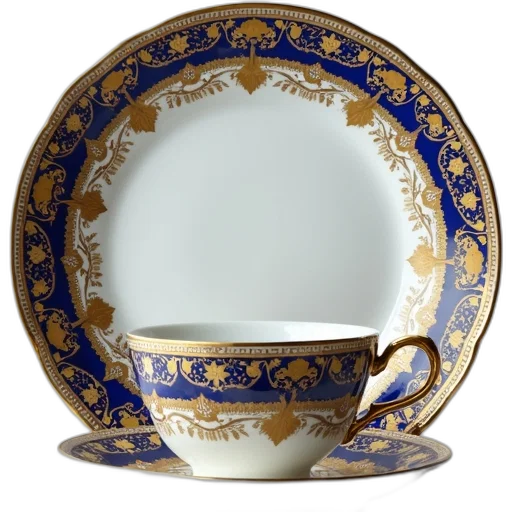 furniture, crown, jewelry, set, ornate, blue, gold, patterned transparent PNG cut-out