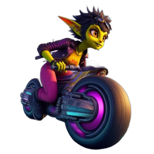 car, weapon, animal, creature, concept art, 3d render, fantasy art, neon transparent PNG cut-out