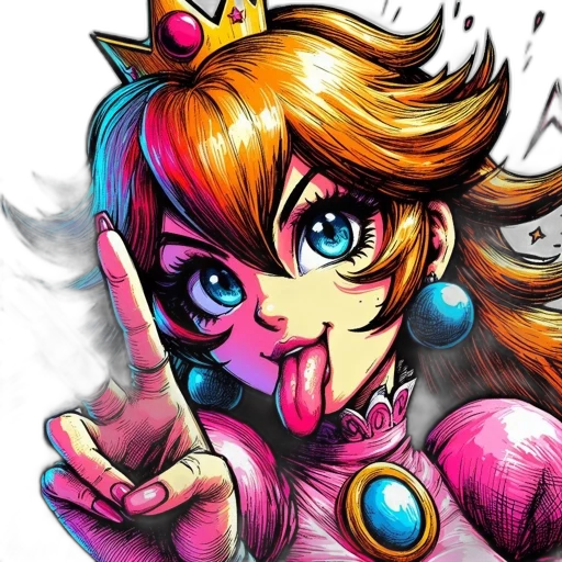 anime, concept art, comic book art, fantasy art, animated, character, orange, hair transparent PNG cut-out