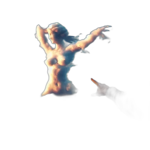 weapon, creature, hair, robot, 3d render, concept art, pixel art, fantasy art transparent PNG cut-out